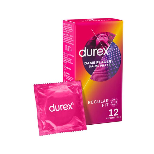 Durex Dame Placer - Prezervative cu Puncte și Striații (12 Bucăți)