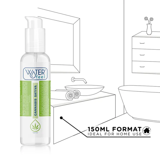 Lubrifiant pe bază de apă cu aromă de cannabis 175 ml, Waterfeel
