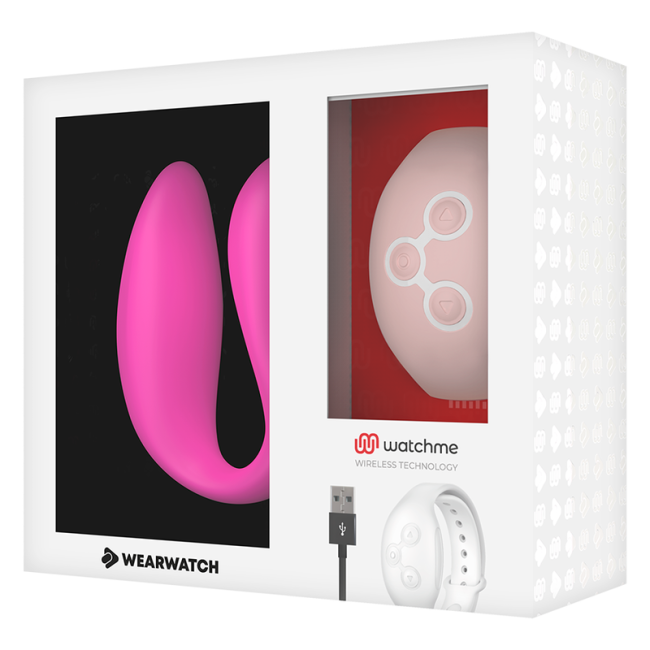 WEARWATCH – Vibrator cu Tehnologie Duală Watchme, Fucsia/Roz