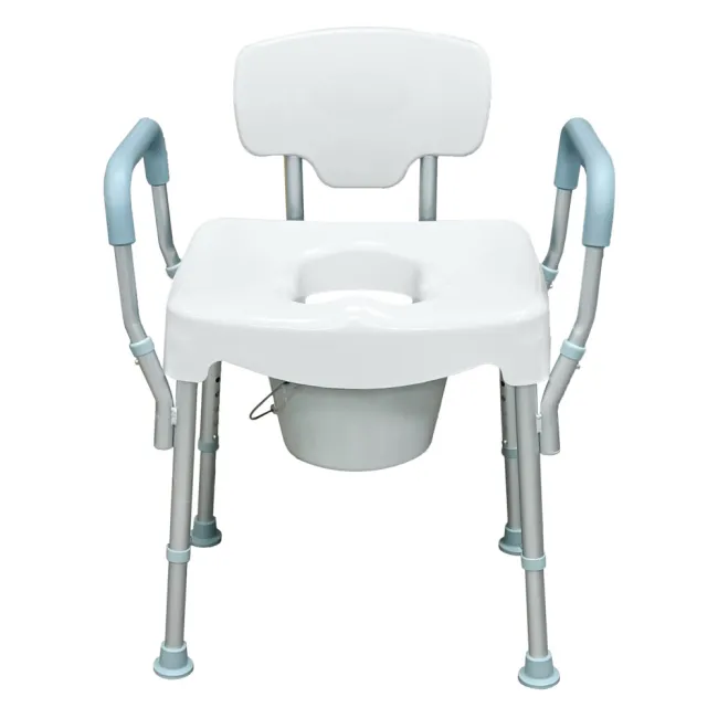 Scaun pentru dus si toaleta cu mânere de sprijin XL - sarcina maxima 227 kg