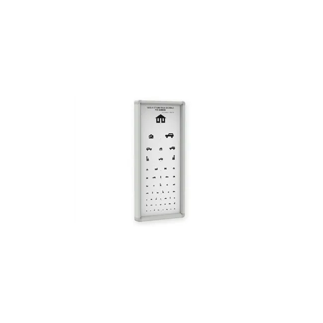 Diagramă optometrică pentru copii, model neiluminat, 3 m