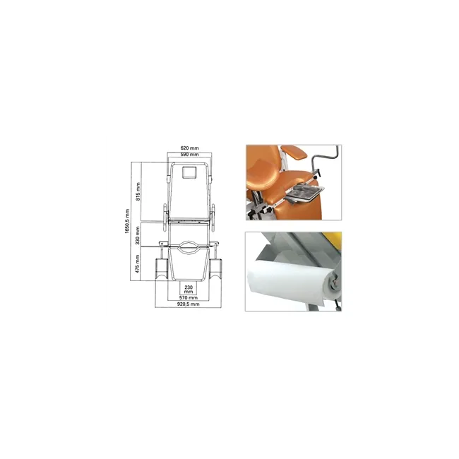 Scaun ginecologic profesional GYNEX – funcționalitate, confort și design Made in Italy - culoare la alegere