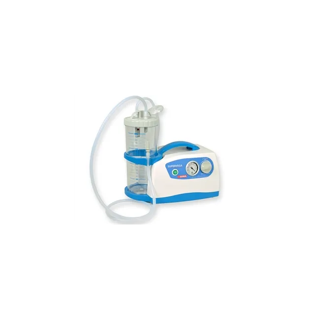 Aspirator Chirurgical Profesionist GIMA Super Vega 2 Litri – Debit Mare 40 L/min, Regulator de Vacuum, Funcționare Continuă și Recipient Autoclavabil 2000 ml