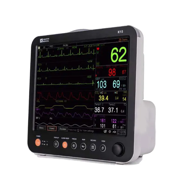 Monitor funcții vitale multiparametru K15 – touchscreen 15” – ECG 5 derivații