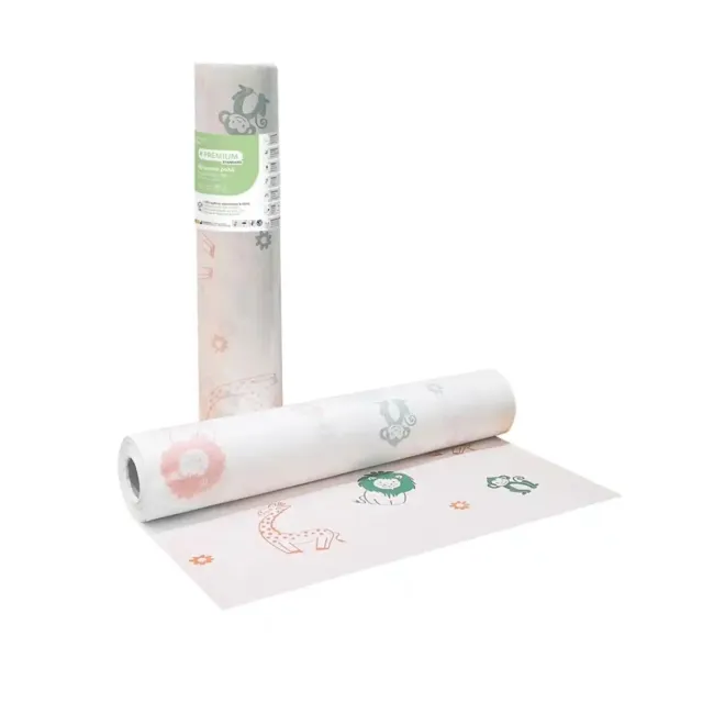 Rola de examinare impermeabilă cu modele colorate pentru copii, 50 cm x 50 m