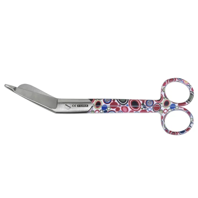 Foarfecă Medicală pentru Bandaje din Inox , Gima– 18 cm, Model Bubbles Fantasy
