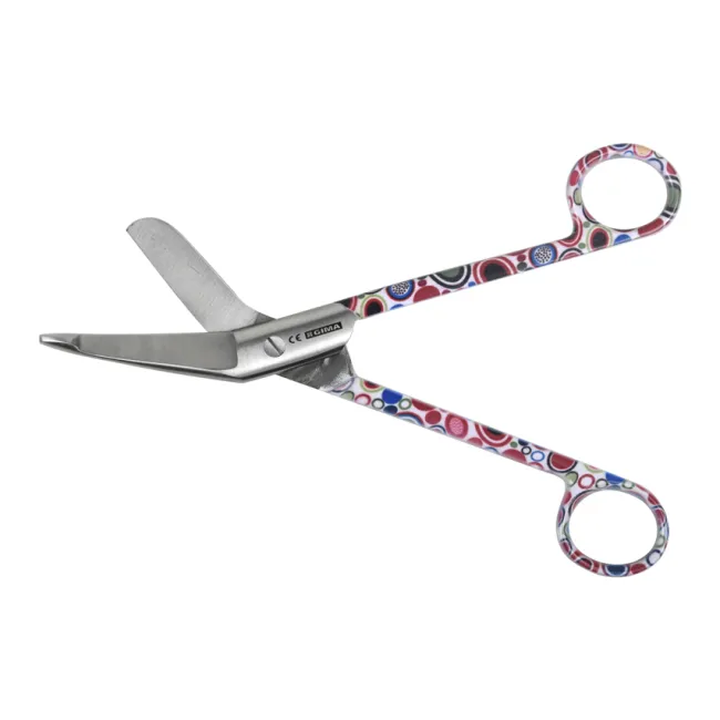 Foarfecă Medicală pentru Bandaje din Inox , Gima– 18 cm, Model Bubbles Fantasy