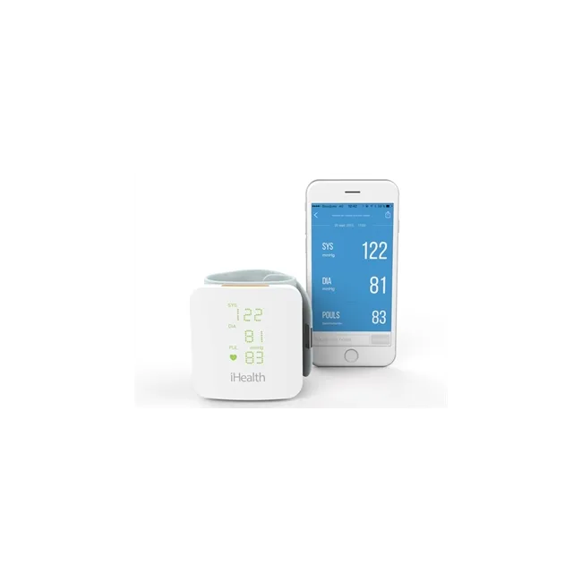 Tensiometru de încheietură iHealth View BP7s cu afișaj și Bluetooth