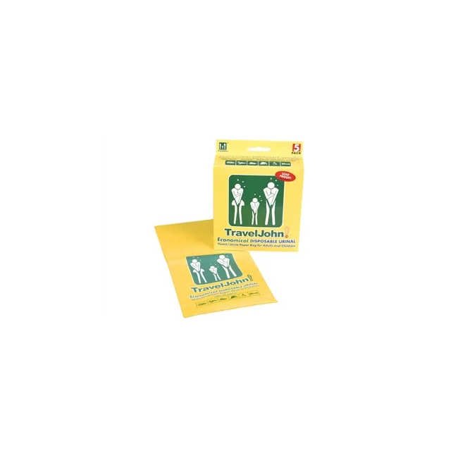 Pungă de Urgență TravelJohn 2-în-1 pentru Urină și Vărsături – 800 ml, Unisex, unică Folosință