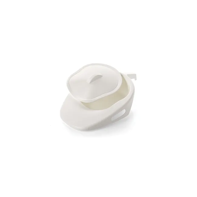 Ploscă Slipper cu Capac și Mâner 1500 ml pentru Pat – Plastic Rezistent, Alb