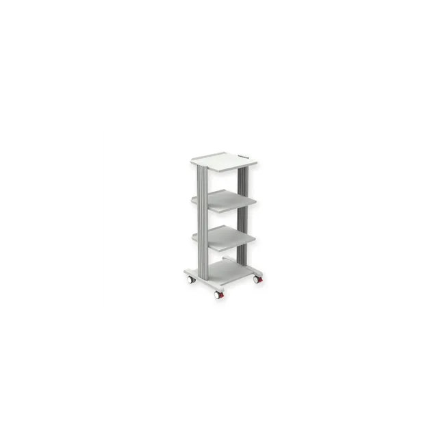 Carucior SMART – Gri/Alb RAL 7035, 3 Polițe 40×36 cm + Bază