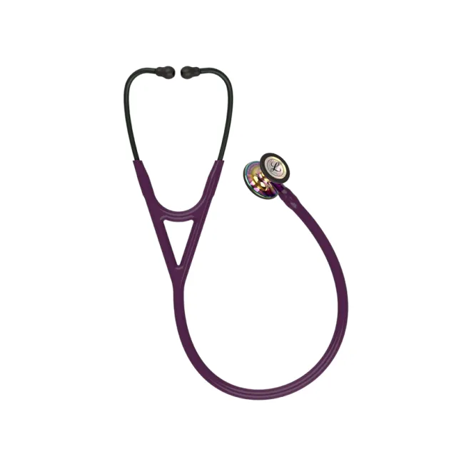 Stetoscop 3M™ Littmann® Cardiology IV – Finisaj Special Rainbow, tub Plum, tijă Violet (Cod 6239)