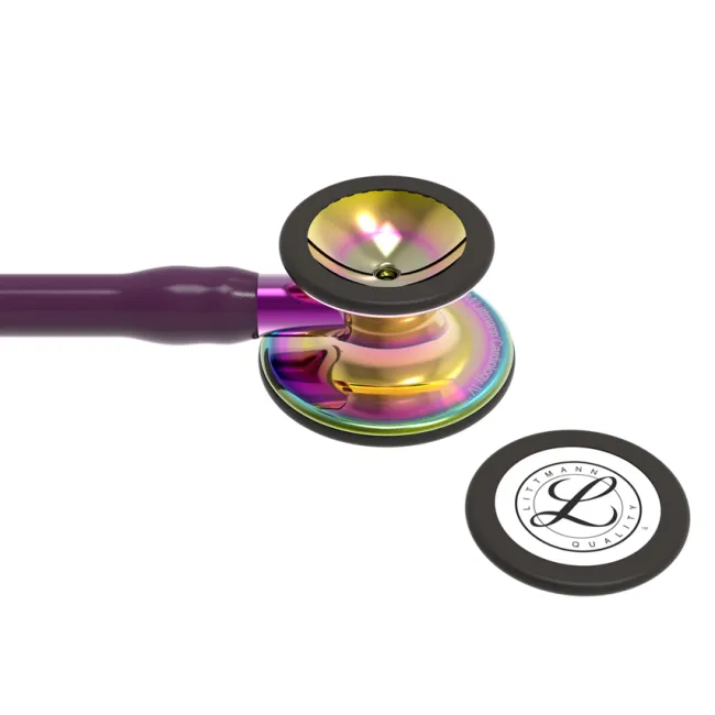 Stetoscop 3M™ Littmann® Cardiology IV – Finisaj Special Rainbow, tub Plum, tijă Violet (Cod 6239)