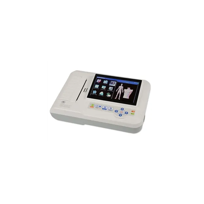 Electrocardiograf Portabil GIMA 600G (Cod 33222) – Ecran Color Tactil 7", Achiziție Simultană pe 12 Derivații, Imprimantă Termică Integrată și Interpretare Automată