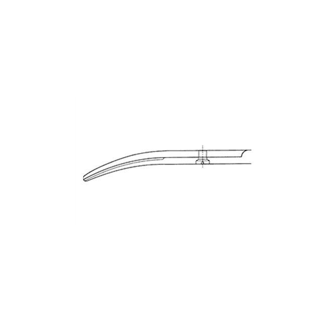 Foarfecă Metzenbaum Aesculap curbată, bont/bont, 14.5 cm – BC605R, BBraun