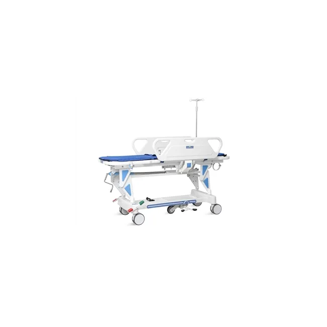 Targă medicală reglabilă pe înălțime – structură metalică, spătar ajustabil, roți blocabile