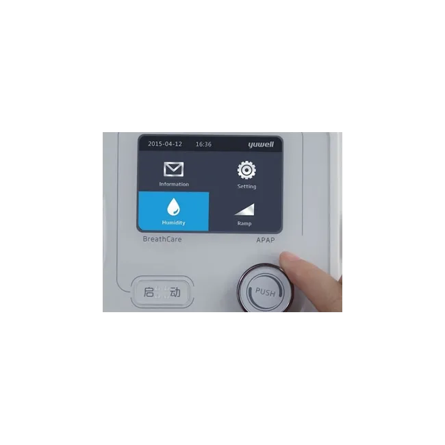 Aparat CPAP / Auto CPAP BREATHCARE – Terapie pentru Apnee în Somn, cu mască, umidificator și card SD