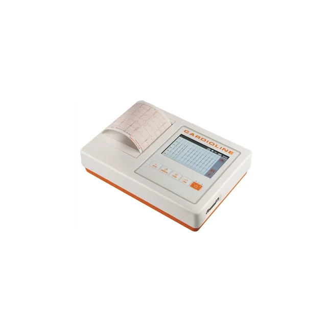Electrocardiograf Cardioline ECG 100L FULL – Ecran Touch 5", Pachet Complet (Algoritm Glasgow + Software PC EasyApp) și Design Ultra-Portabil (1.48 Kg)