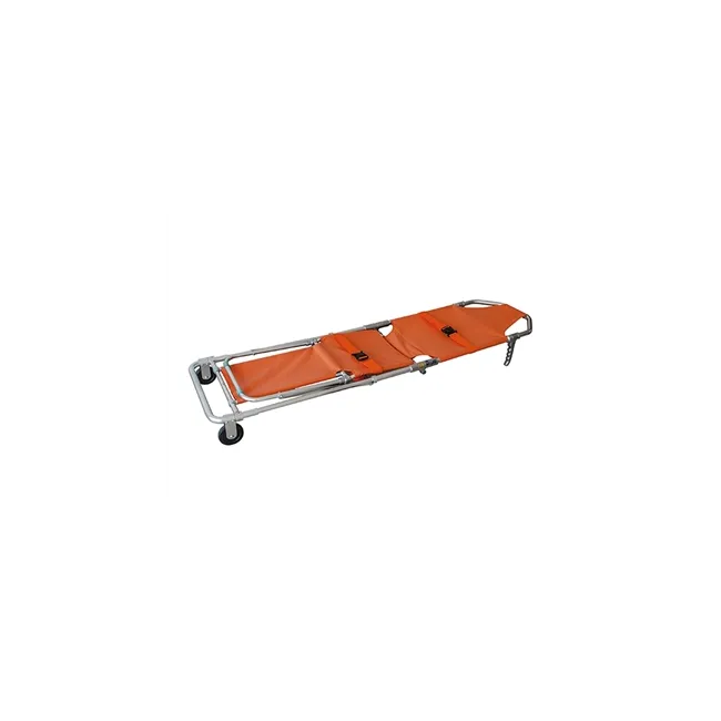 Targă de urgență pliabilă 2 în 1 GIMA – convertibilă în scaun | Portocalie, aluminiu + nylon