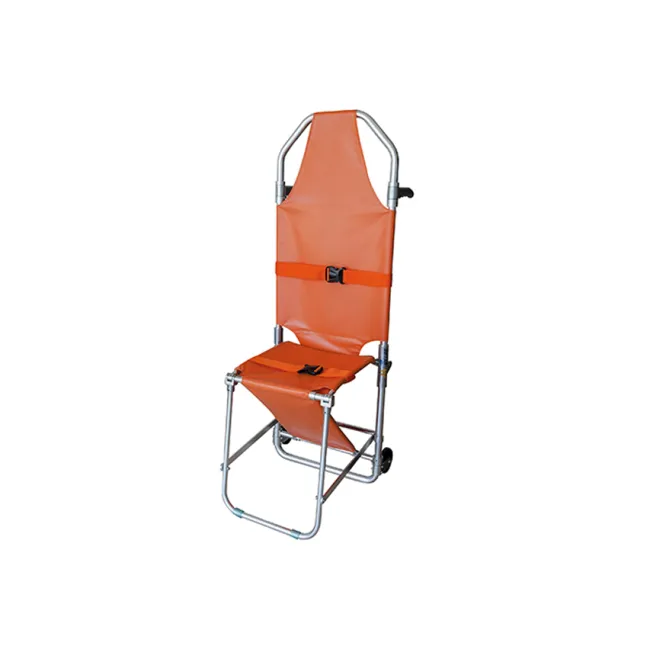 Targă de urgență pliabilă 2 în 1 GIMA – convertibilă în scaun | Portocalie, aluminiu + nylon