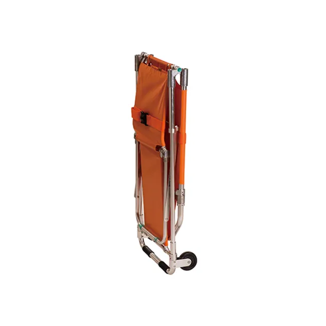 Targă de urgență pliabilă 2 în 1 GIMA – convertibilă în scaun | Portocalie, aluminiu + nylon