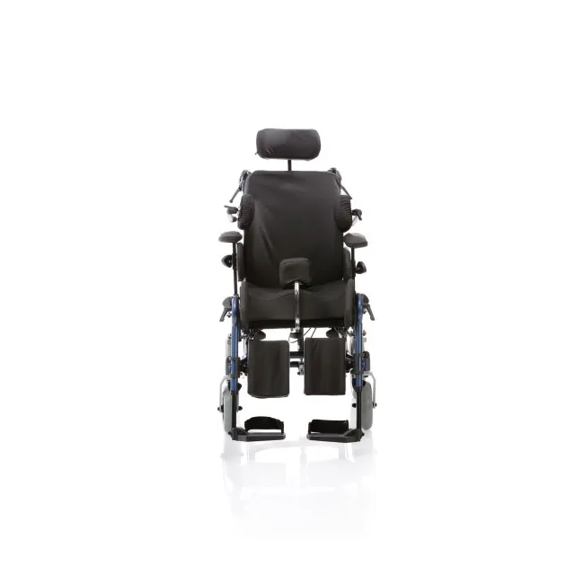 Fotoliu rulant multipostural Moretti Relief Go! CP900 – roți spate de 30 cm, cadru din oțel, ajustări multiple
