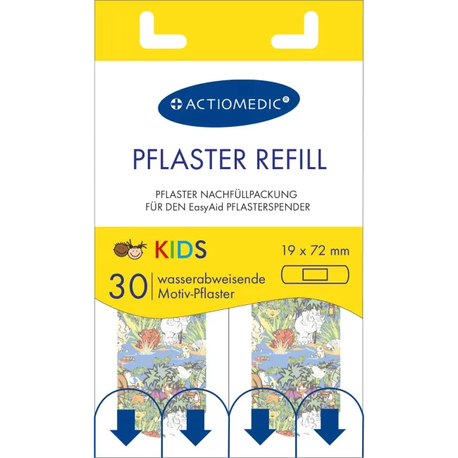 Set 30 de plasturi copii, rezistenți la apa pentru refill dispenser EasyAid