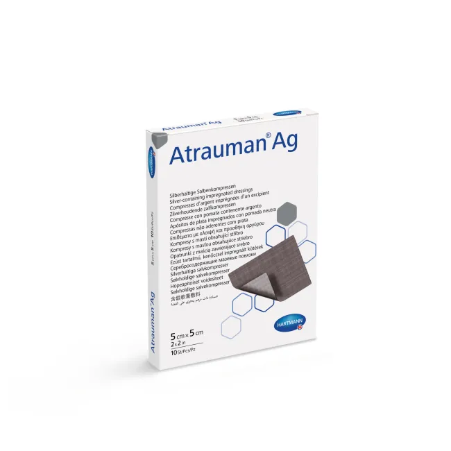 Atrauman Ag pansament cu argint pentru tratamentul atraumatic al rănilor 5 x 5 cm, Hartman