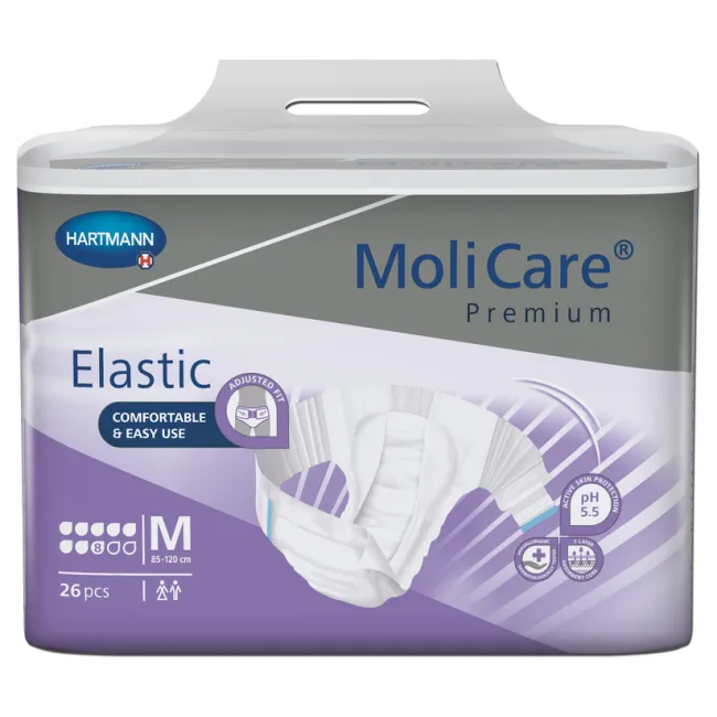 Scutece MoliCare® Premium Elastic 8 picaturi, 24 bucati Hartmann, Marimea L