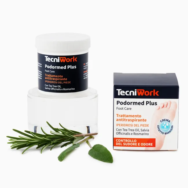 Tratament pentru picioare antiperspirant în cremă Podormed Plus 75 ml - fabricat in Italia