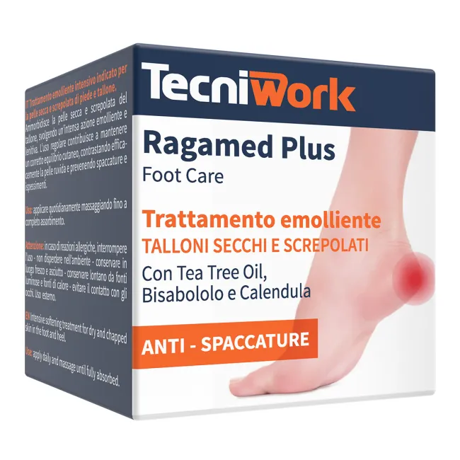 Tratament emolient pentru tălpi uscate și crăpate Ragamed Plus 75 ml - fabricat in Italia