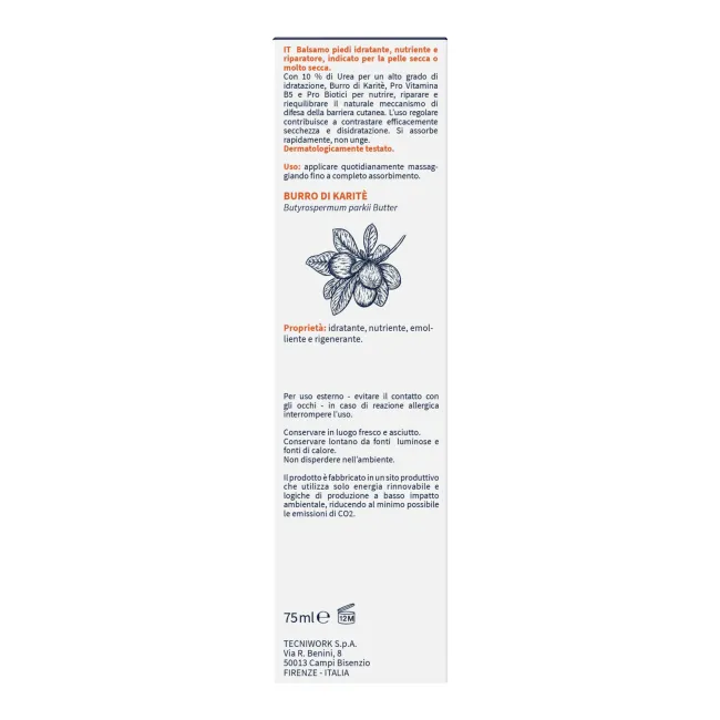 Balsam picioare hidratant cu 10% Uree Uremed+ 75 ml , fabricat in Italia