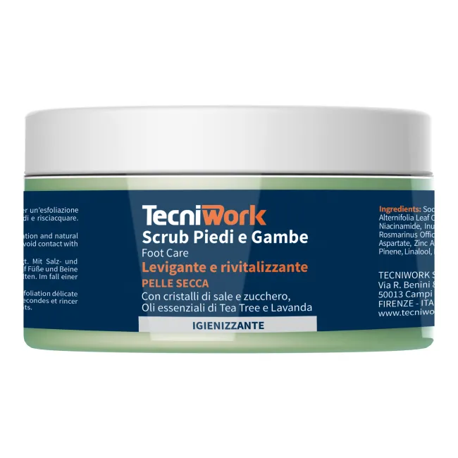 Scrub Gel Exfoliant pentru Picioare , Tecniwork, 300 ml – Exfoliere, Catifelare și Revitalizare