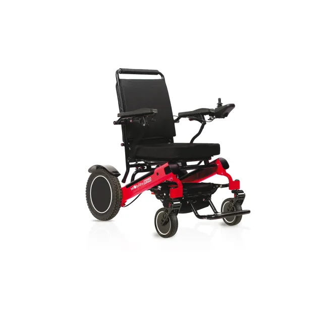 Cărucior electric pliabil din aluminiu cu baterii litiu detașabile și suspensii MOBILITY 850 - fabricat in Italia