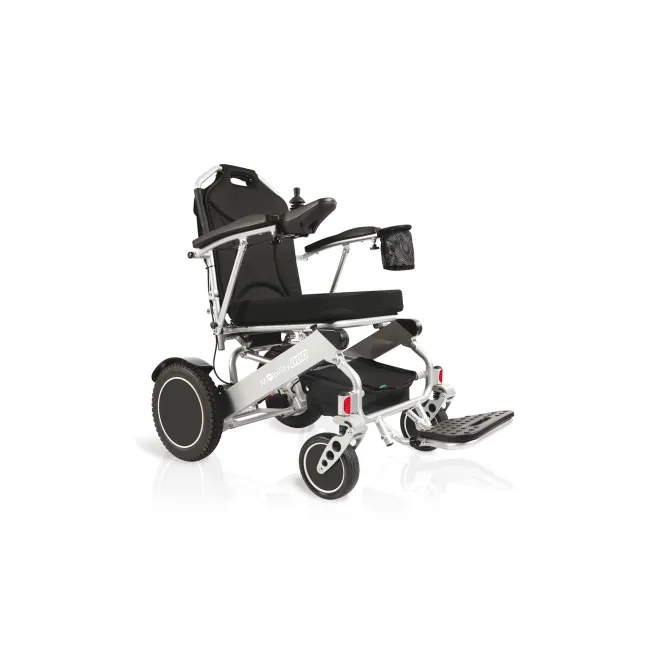 Cărucior electric pliabil din aluminiu cu spătar reglabil și baterii litiu detașabile MOBILITY 860 - fabricat in Italia