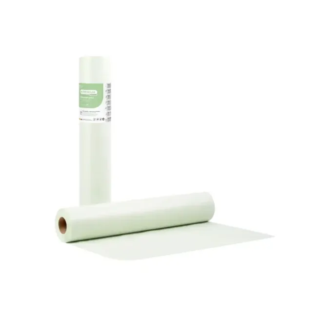 Rola de examinare, 2 straturi hârtie + folie PE, verde, 50cm x 50m