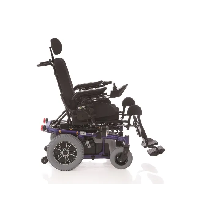 Scaun cu rotile electric multipostural cu reglaje electrice complete