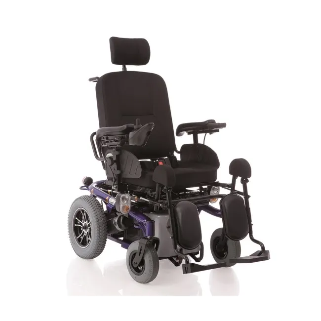 Scaun cu rotile electric multipostural cu reglaje electrice complete