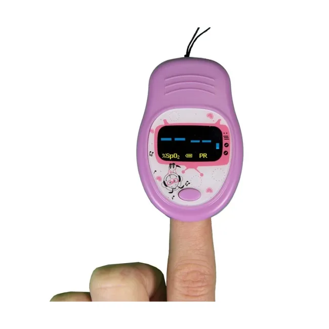 Pulsoximetru Pediatric de Deget – măsurare SpO₂, Puls și Indice de Perfuzie