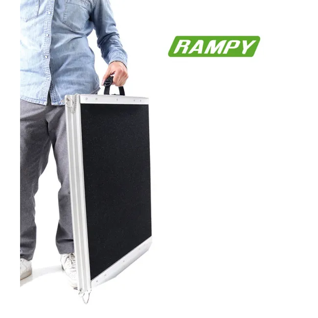 Rampă portabila cu Platformă Fixă, ce oferă stabilitate maximă