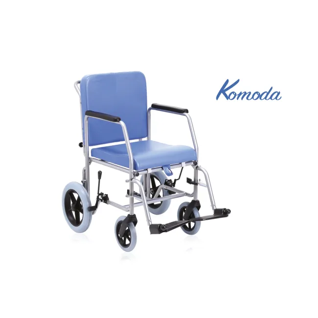 Scaun cu rotile Transit, cu spătar căptușit și scaun anatomic detașabil, sustinere 135 kg