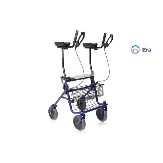 Cadru de mers cu suport antebrat-confort și susținere suplimentară, cu frâne duble integrate.