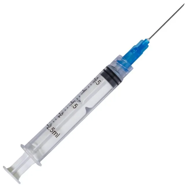 Seringa 2,5 ml cu Luer Lock ac 23G, 100 bucati