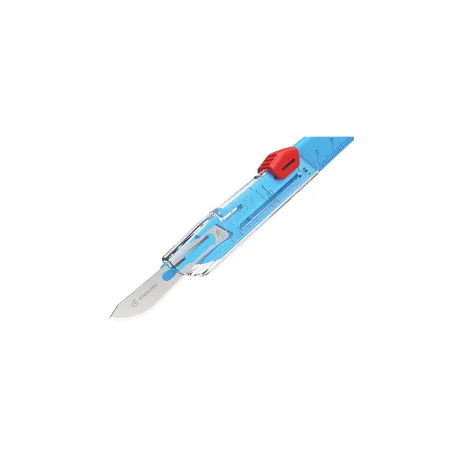 Bisturiu de unică folosință steril „GIMA”, cu scut de protecție, 10 bucati