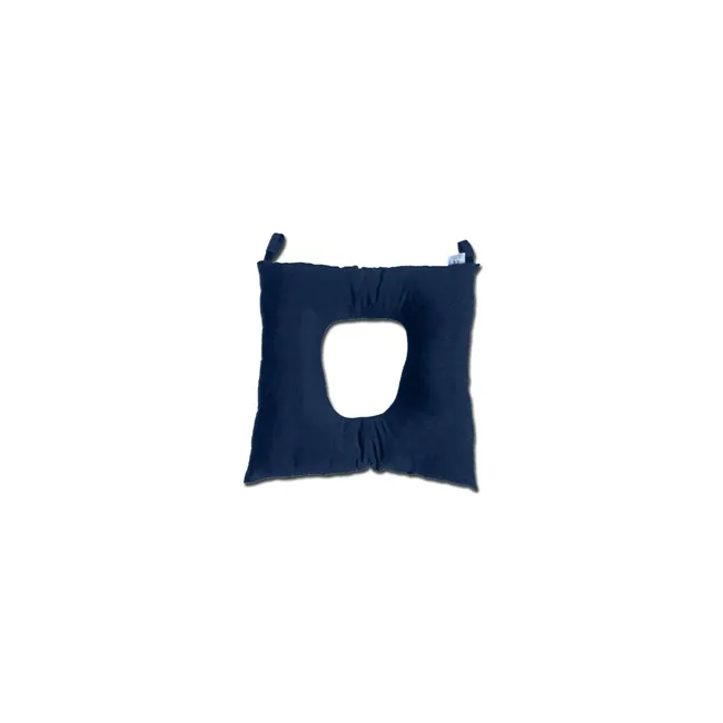 Pernă antidecubit cu gaură 45x45 cm, fibră siliconică, husă 100% bumbac, fabricată în Italia