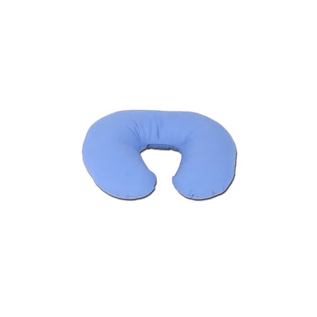 Pernă de călătorie pentru gât 44x36 cm, fibră siliconică, husă 100% bumbac, fabricată în Italia