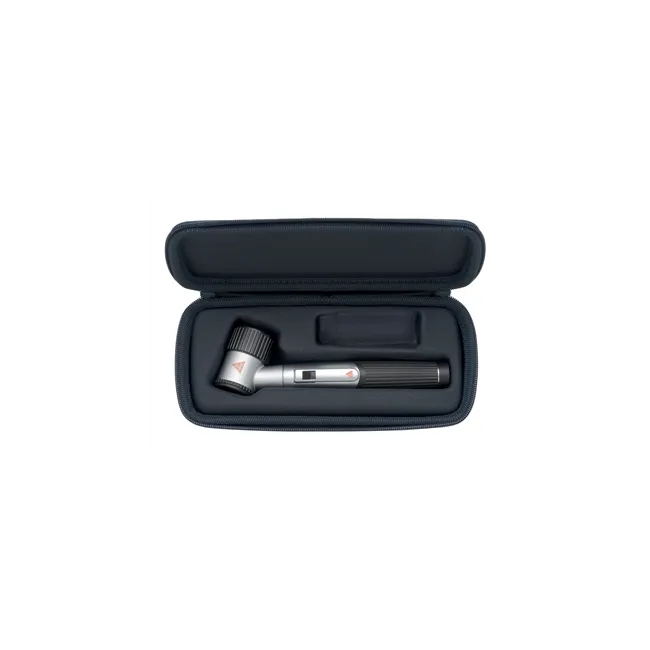 Dermatoscop HEINE MINI 3000 LEDHQ Negru, 10X, cu placă contact scalată și husă – D-888.78.021