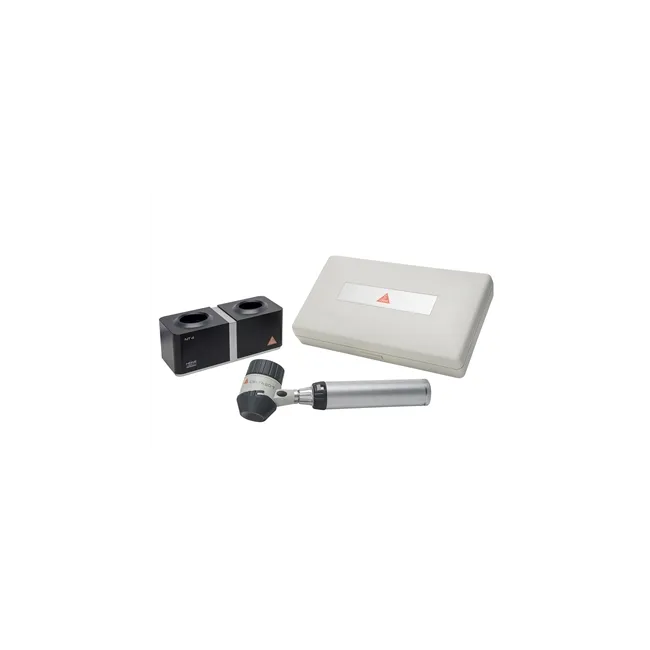 Dermatoscop HEINE DELTA 20 T LEDHQ BETA 4 NT, 10–16X, Li-Ion, polarizat & imersie, cu încărcător de masă – K-262.24.420