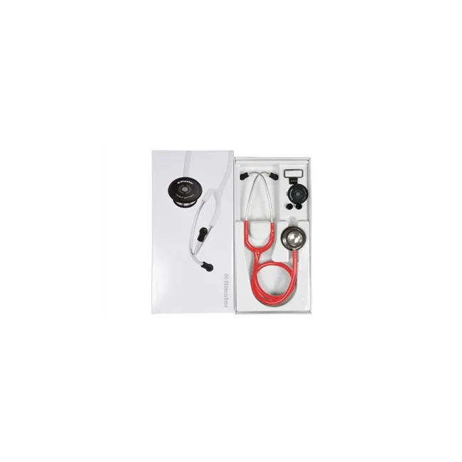Stetoscop Riester Duplex® 2.0 din oțel inoxidabil - rosu
