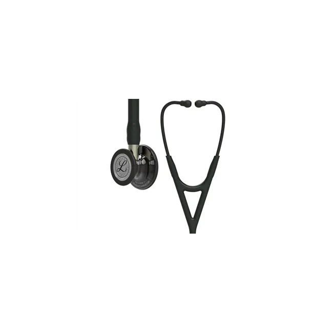 Stetoscop 3M™ Littmann® Cardiology IV – Negru cu Finisaj Fumuriu Lustruit Intens